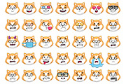 Akita Emoji Set, an Animal Illustration by Cartoon Shop (Thumbnail 5 of 10)