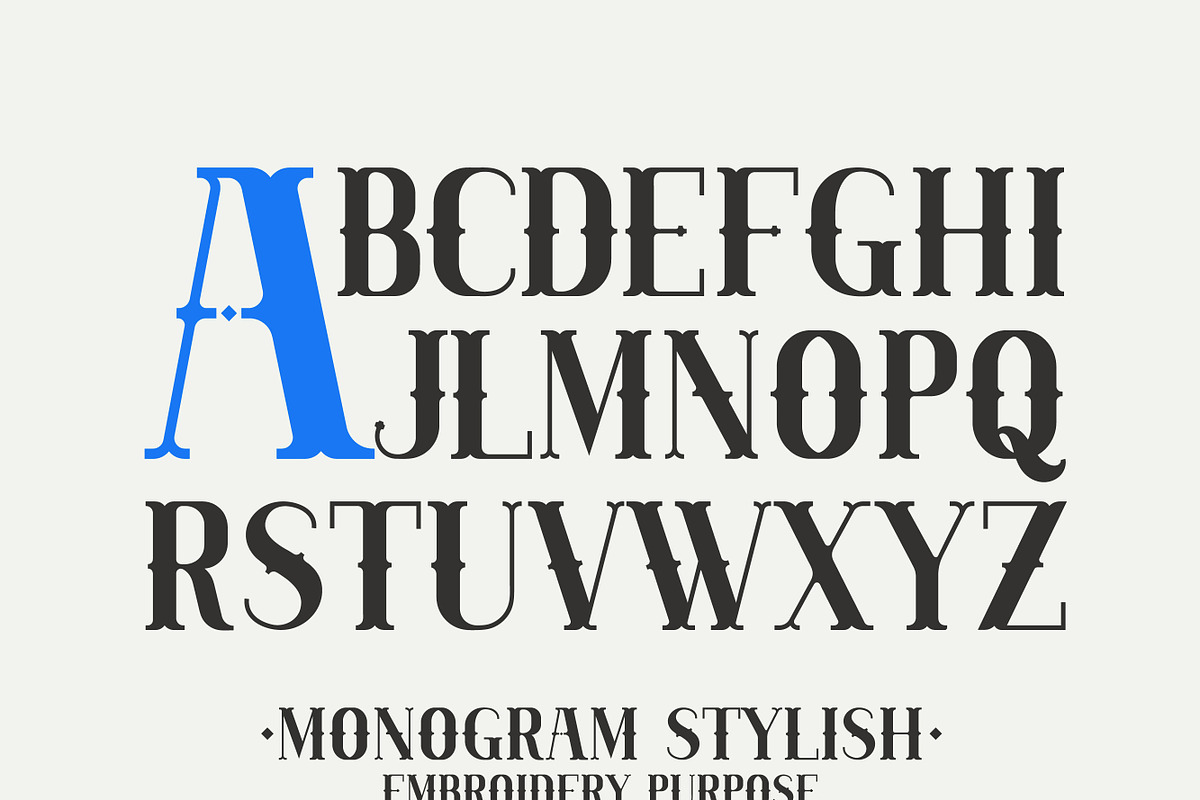 Engraved Serif - Monogram, a Serif Font by MaxArt Foundry (Photo 2 of 3)