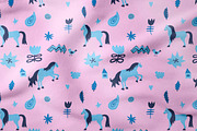 Сhristmas horse seamless pattern, a Pattern Graphic by Lucyinyourheart (Thumbnail 6 of 10)