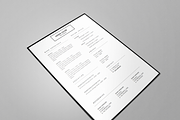 One page Resume CV + cover letter 6, a Resume Template by UX Design Mastery Shop (Thumbnail 2 of 4)