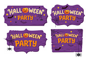 Halloween Party Cards Illustrations, a Seasonal Illustration by Evgeniia (Thumbnail 3 of 4)
