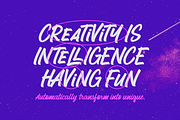 Cosmic Stardust - Casual Brush Font, a Script Font by Letteratom (Thumbnail 3 of 15)