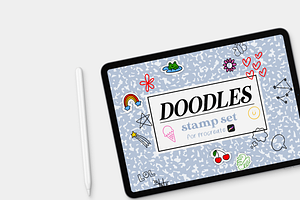 Doodle Stamp Set for Procreate