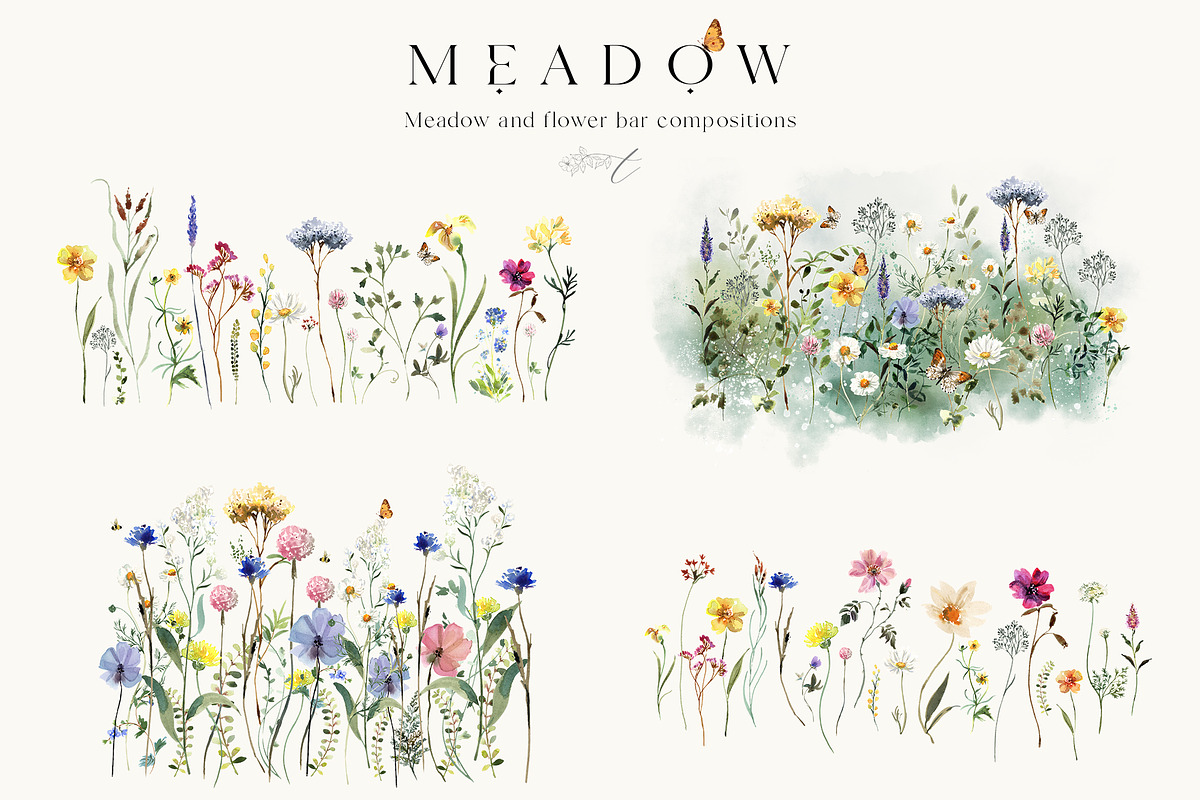Meadow Wildflower Graphics, an Illustration by Twigs and Twine (Photo 6 of 14)
