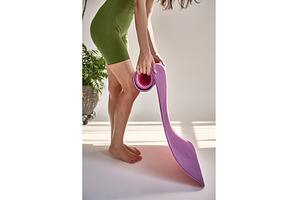 Woman in green shorts rolling pink, a Sports & Recreation Photo by wip3out