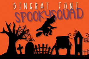 SpookySquad - Halloween Dingbat Font