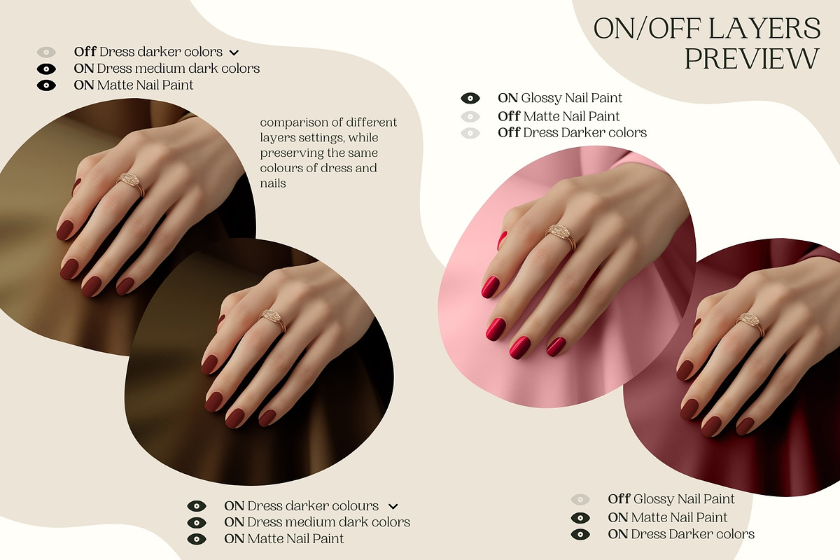 Manicure Nail Paint Hand Mockup, an Advertising Mockup by Northern Kraft (Photo 3 of 4)
