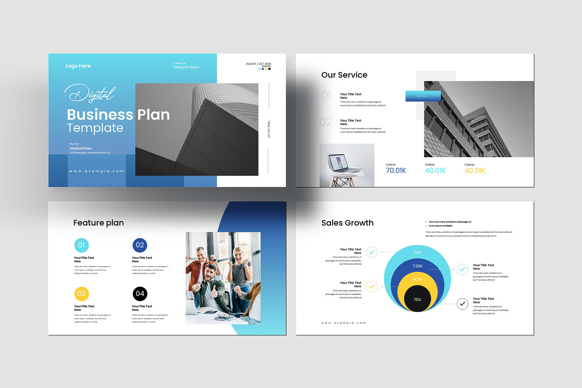 Digital Business Plan Presentation T, a Presentation Template by Creative-Work (Photo 3 of 8)