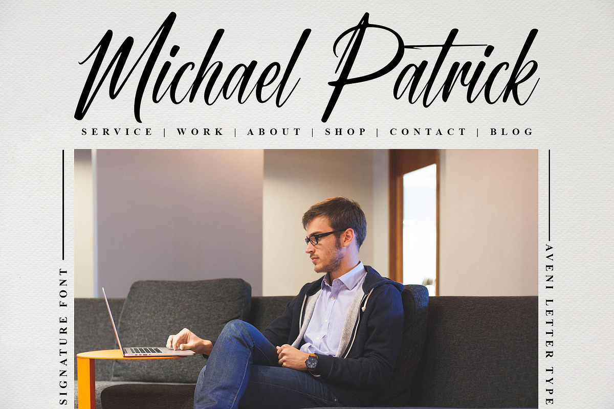 Miracle Signature | Handwritten Font, a Handwritten Font by Aveni Letter Type (Photo 7 of 12)