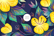 Yellow Garden Floral Pattern, a Pattern Graphic by Velliniki (Thumbnail 7 of 12)