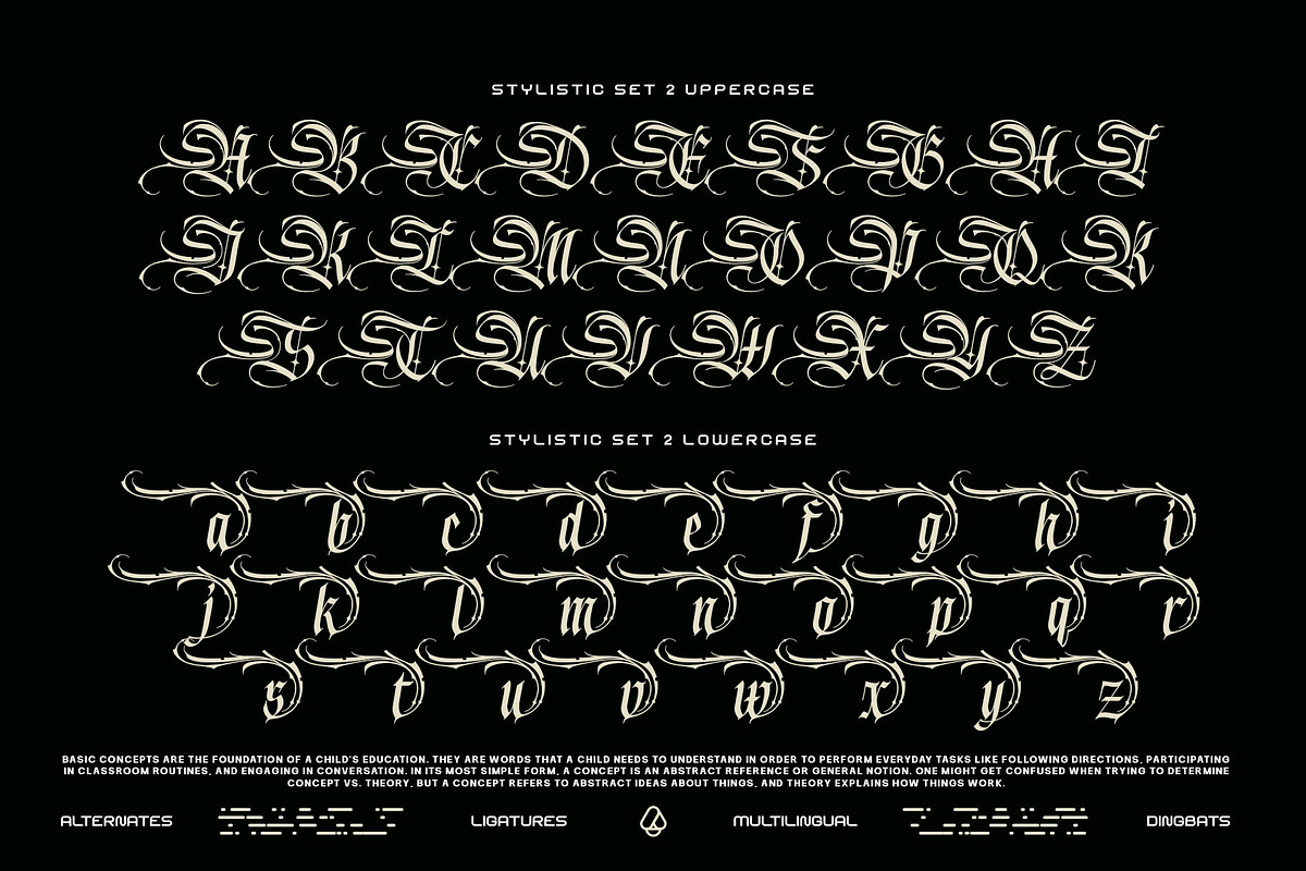 Blink Round Typeface, a Blackletter Font by alit design (Photo 14 of 20)