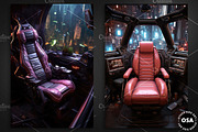 Cyberpunk Vehicle Interior Poster, a Background Graphic by Other Side Art (Thumbnail 4 of 5)