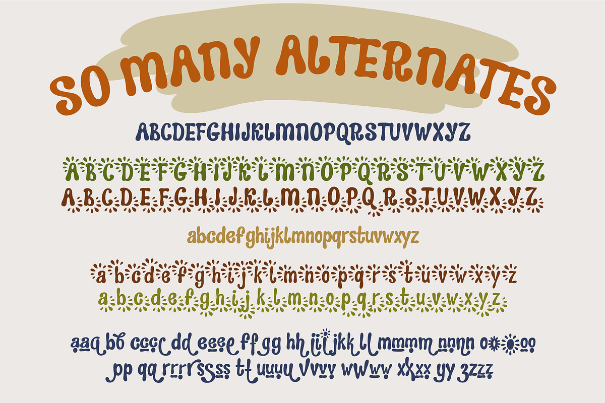 Vegan playful font, a Script Font by Anna Zakharchenko (Photo 15 of 19)