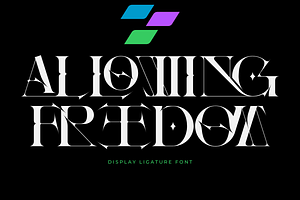 Allowing Freedom - Ligature Font