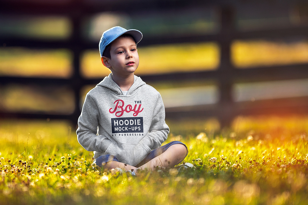 Boy Hoodie Mock-Up, a Hoody Mockup by PuneDesign (Photo 5 of 5)