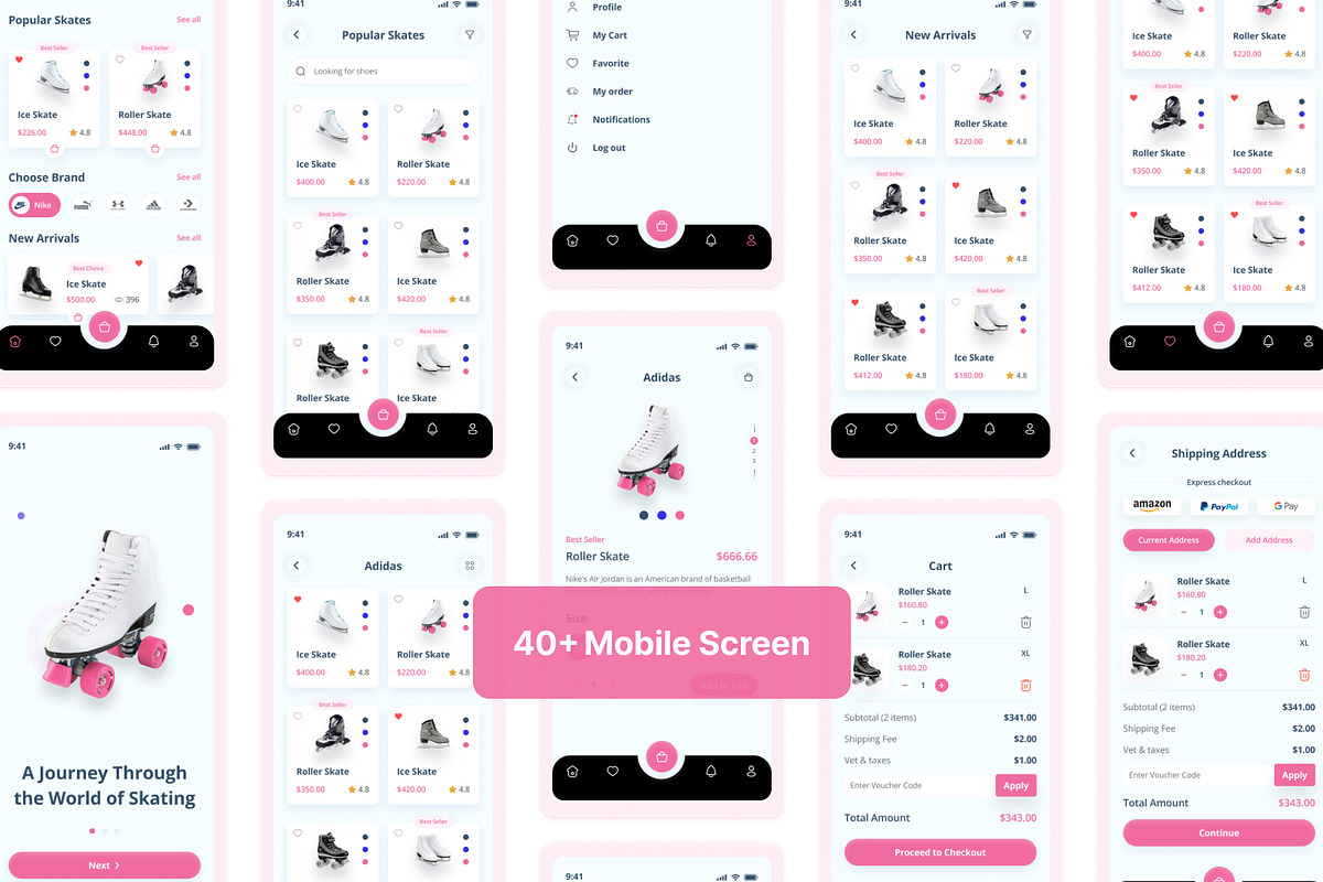 Skately - Ecommerce App Figma UI, an UI Kit Template by Themeix (Photo 2 of 5)