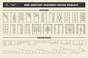 Mid-Century Modern House Toolkit, a Brush Add-On by Brian Ritter Design (Thumbnail 5 of 8)