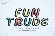 Funtrude | A Fun Layer Font, a Font by Colllab Studio (Thumbnail 1 of 19)