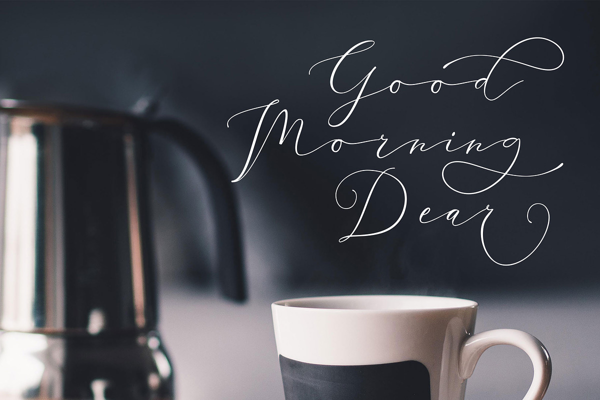 Amber Dishonest, a Script Font by moriztype (Photo 3 of 10)