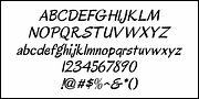 Show Card Painter JNL, a Script Font by Jeff Levine Fonts (Thumbnail 5 of 5)