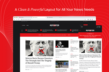 Reporter — News Template for Figma