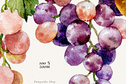 Watercolor Mediterranean summer life, a Decorative Illustration by Pamyatka Shop (Thumbnail 13 of 25)