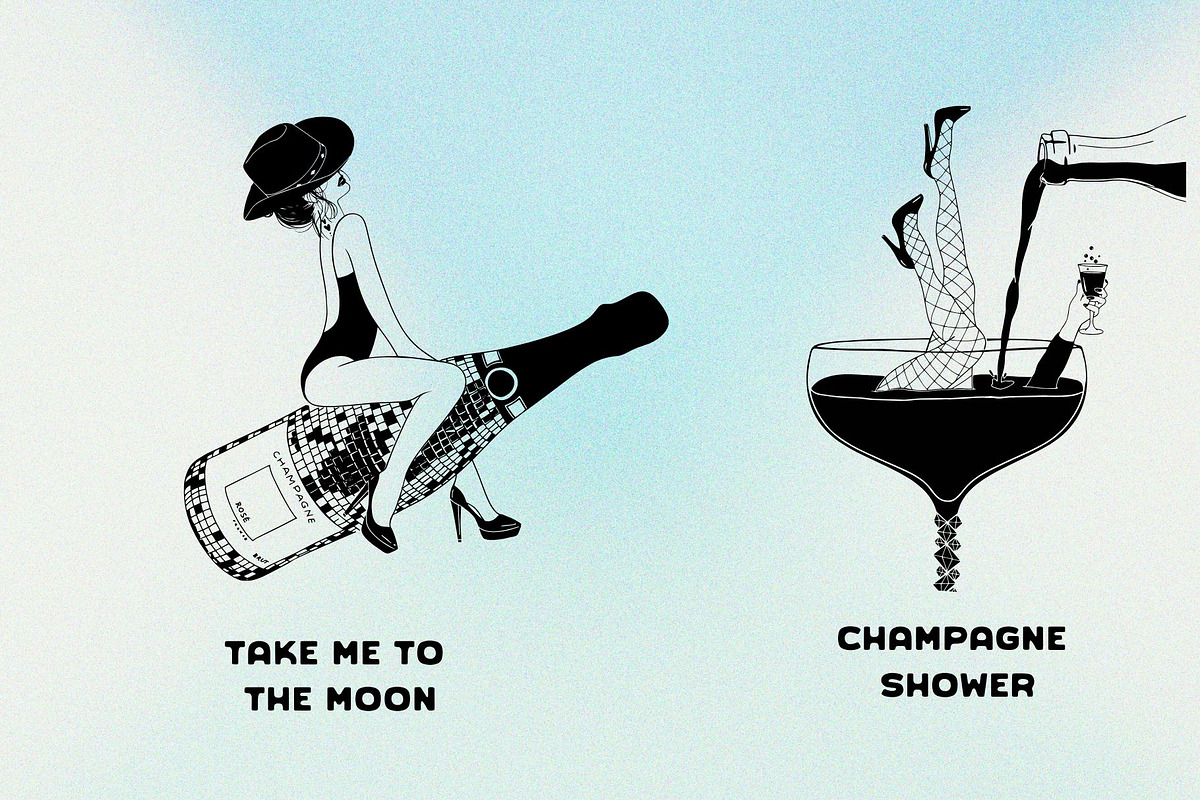 Disco Cowgirl Illustrations, an Illustration by Honey Island Studio (Photo 6 of 7)