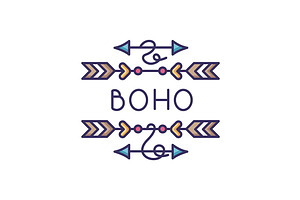 Boho Arrows RGB Color Icon