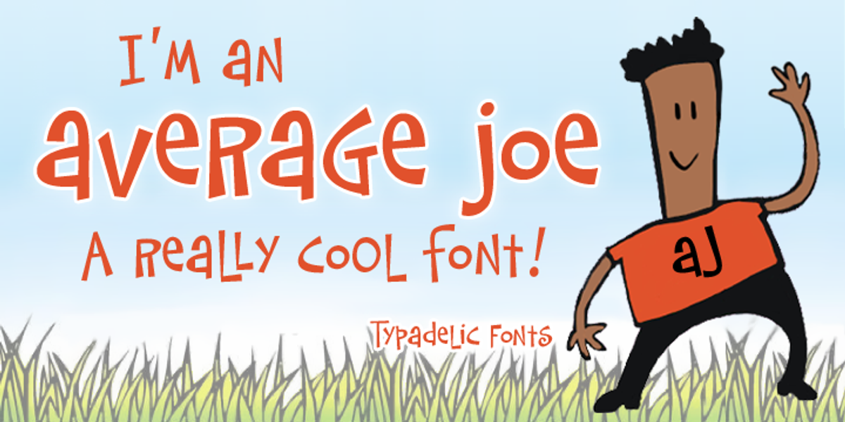 Average Joe, a Handwritten Font by Typadelic