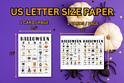 Printable Halloween Bingo Games, a Print Template by Adalin Shop (Thumbnail 5 of 6)