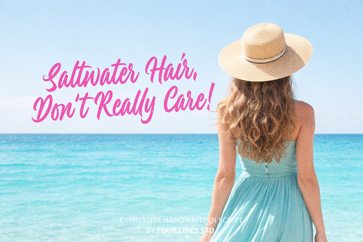 Peach Panturas – Expressive Handwri, a Handwritten Font by Four Lines Std. (Photo 5 of 11)
