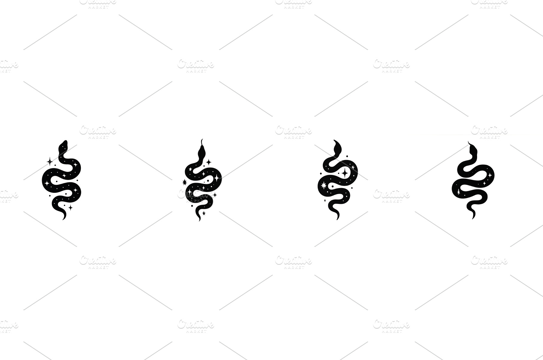 Artistic black snake illustrations, an Arts & Entertainment Photo by ZinetroN