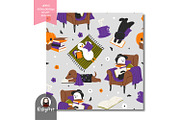 Halloween Book Lover Pattern, a Pattern Graphic by KisbyArt (Thumbnail 3 of 3)