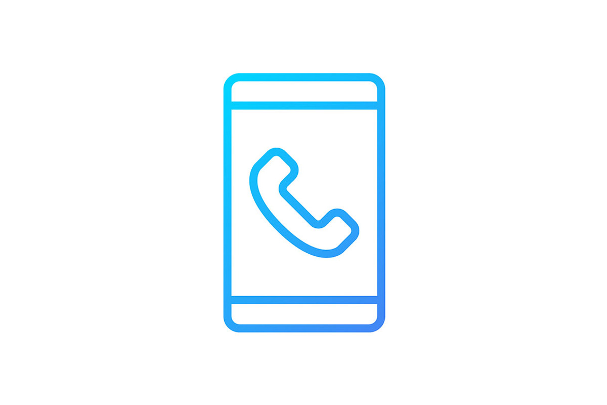 Mobile phone pixel perfect gradient, an Icon by IMG Visuals