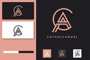 Monogram Icon Logo CA Or AC