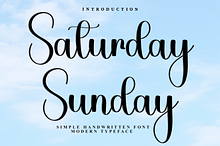 Saturday Sunday