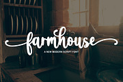 Farmhouse Script, a Script Font by Bosstype Studio (Thumbnail 1 of 7)