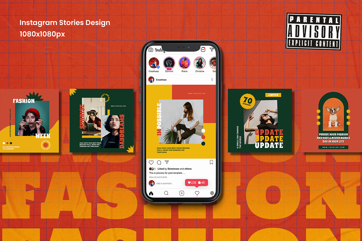 Creoma Instagram Template, a Social Media Template by Creatchees.std (Photo 3 of 5)