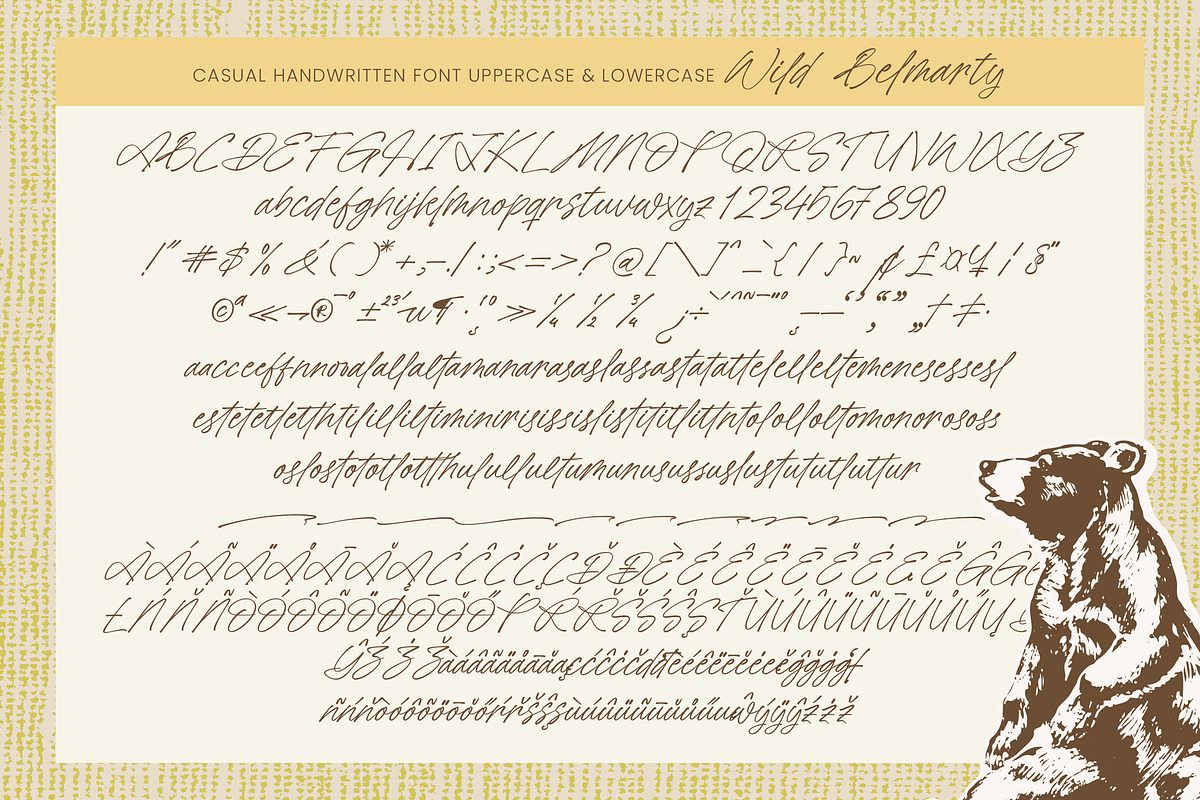 Wild Belmarty Casual Handwritten, a Script Font by Letterena Studios Script (Photo 14 of 15)