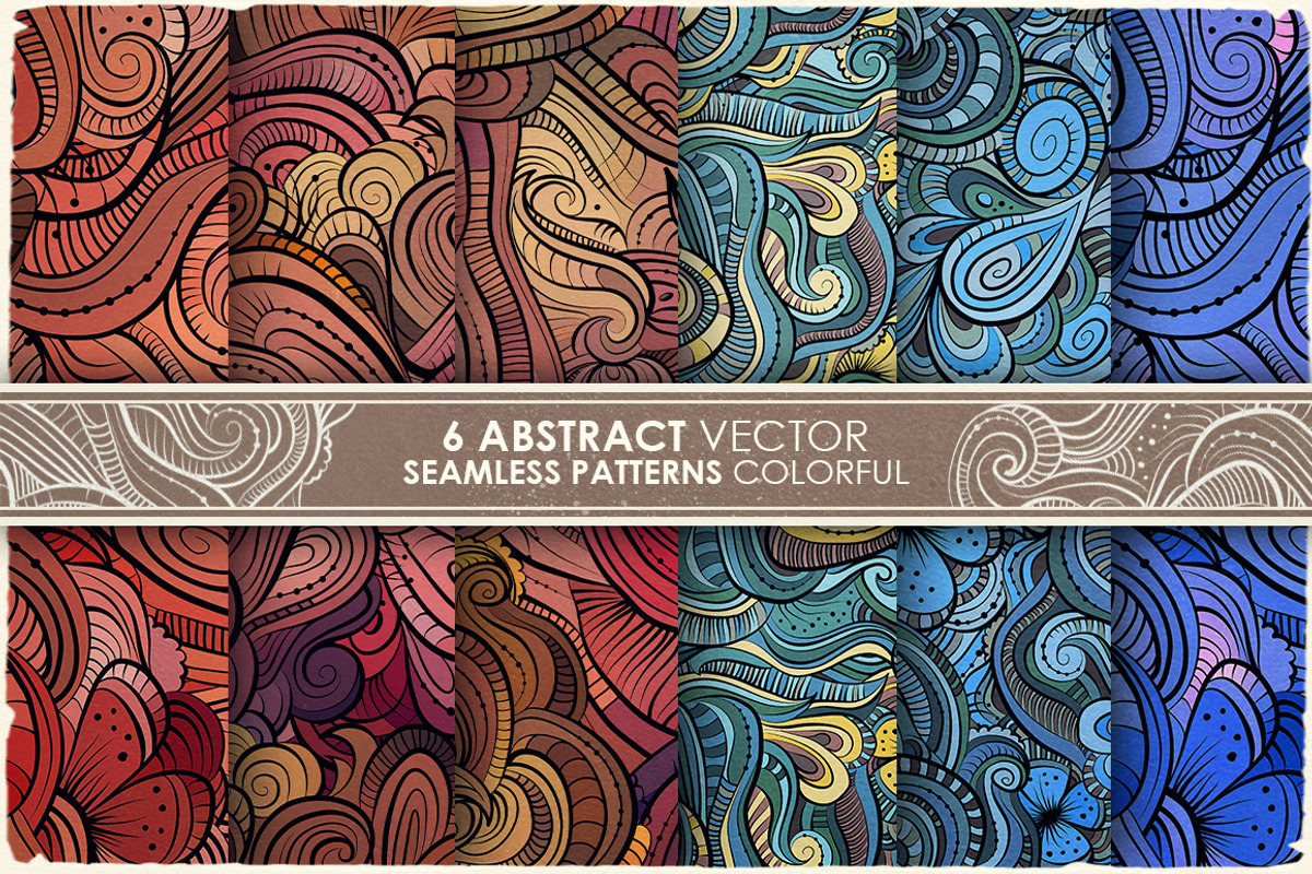 Waves Seamless Patterns preview 2