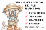 Whimsical Meerkat Clipart, an Illustration by Libby Wishes (Thumbnail 7 of 7)