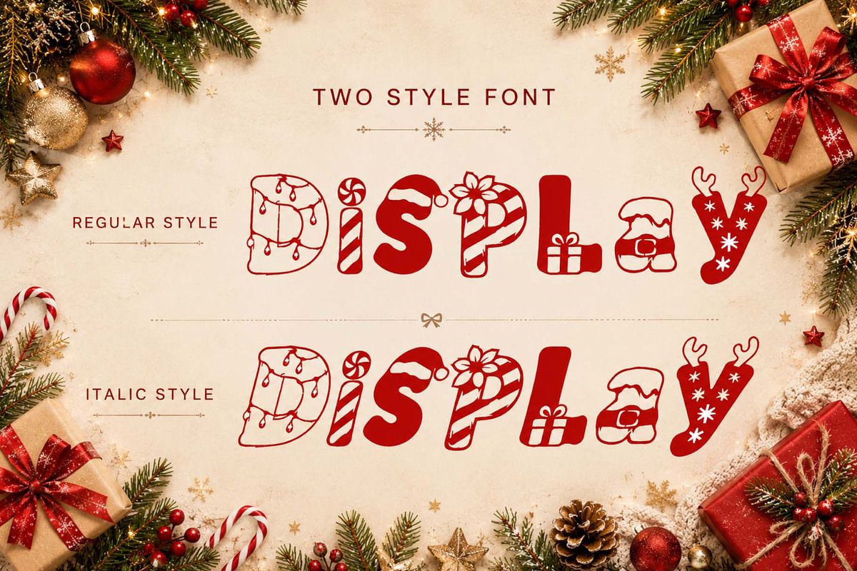 Jingle Wish, a Blackletter Font by Yoga Letter (Photo 6 of 11)