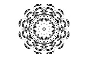 Modern Black and White Mandala Pack, a Decorative Illustration by NJ Himel (Thumbnail 53 of 101)