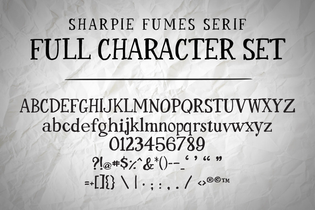 Sharpie Fumes Font Family preview 8