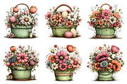 Whimsical Spring Flower Basket, an Illustration by Dream Creation (Thumbnail 5 of 6)