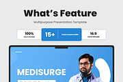 Medisurge Medical Health PowerPoint, a Presentation Template by SquidPixey (Thumbnail 2 of 6)