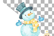Christmas Watercolor Clipart, a Decorative Illustration by Natalya_Mona_Art (Thumbnail 7 of 8)