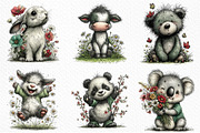 Spring Baby Animals Clipart Png, an Illustration by Craft Nest (Thumbnail 5 of 11)