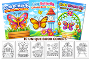 Cute Butterfly Coloring Book, a Decorative Illustration by Coco Bloom (Thumbnail 2 of 3)