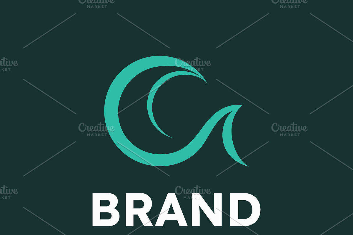 Water Wave Logo Template Vector, an Object Graphic by T.Vooka (Photo 3 of 3)